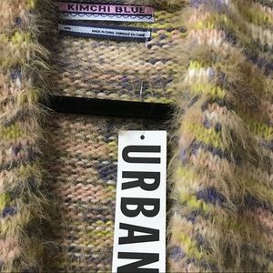 NWT KIMCHI BLUE Fuzzy Dye Sweater SZ Med